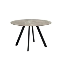 Round Dining Table Grey