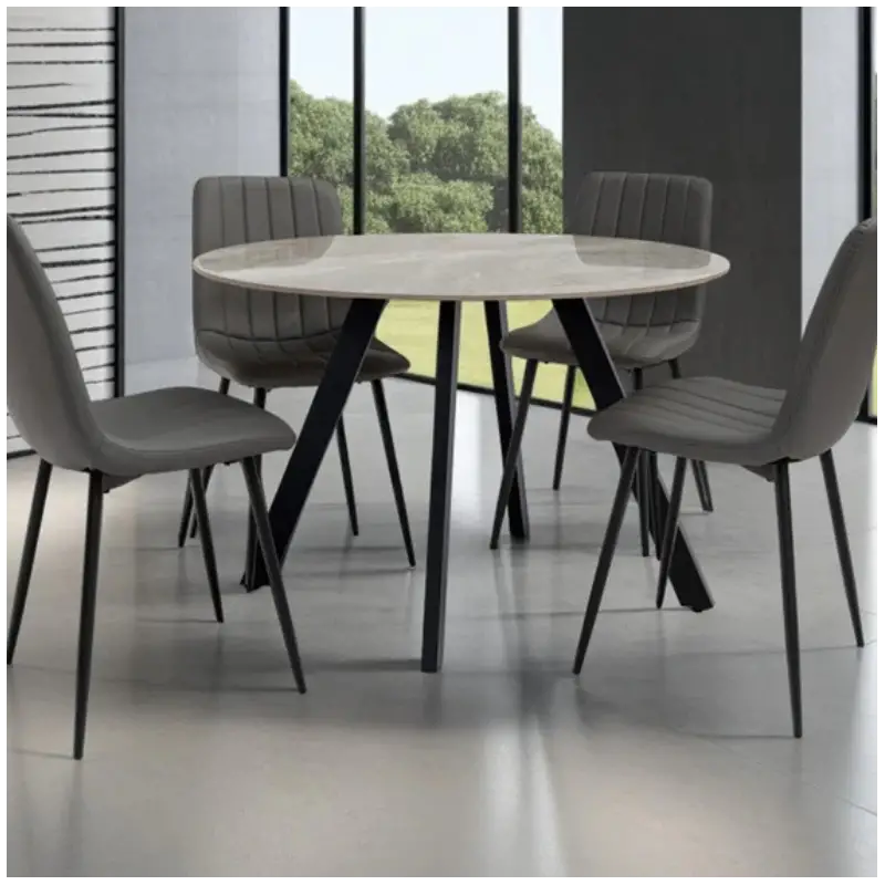 Round Dining Table Grey