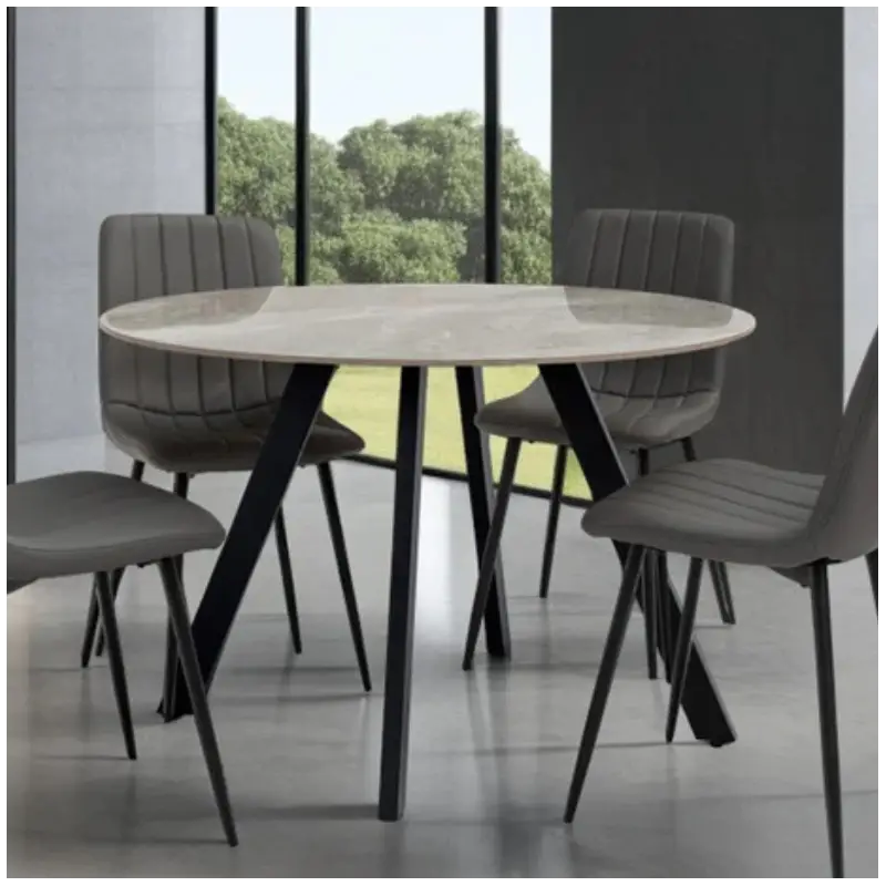 Round Dining Table Grey