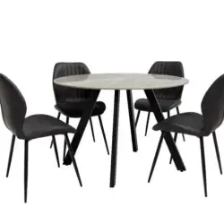 Round Dining Table Grey