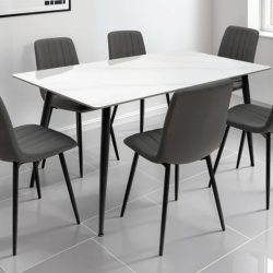 Dining Table White Stone