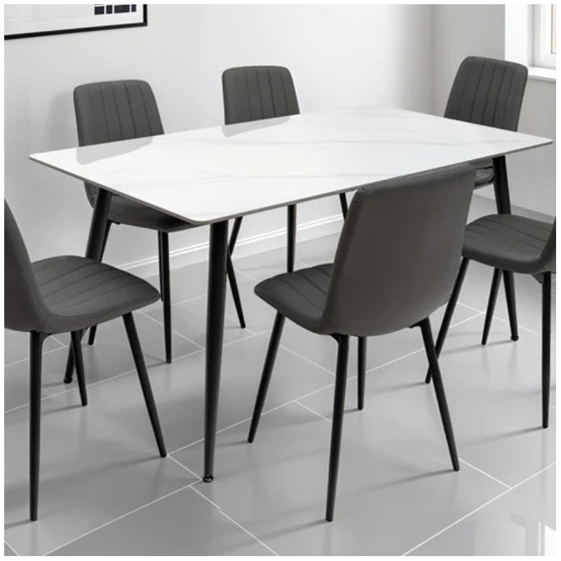 Dining Table White Stone