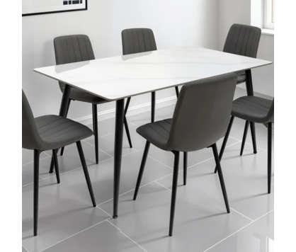 Dining Table White Stone