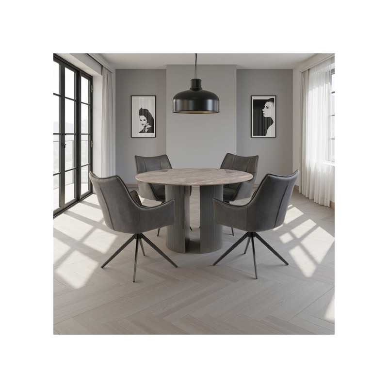round dining table