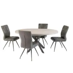 Rimini Round Extending Table 120–160 cm