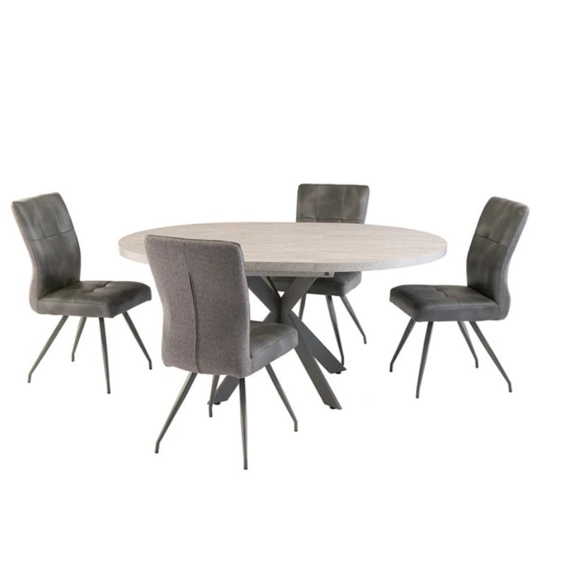 Rimini Round Extending Table 120–160 cm