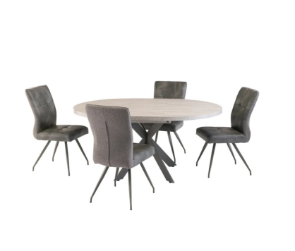 Rimini Round Extending Table 120–160 cm