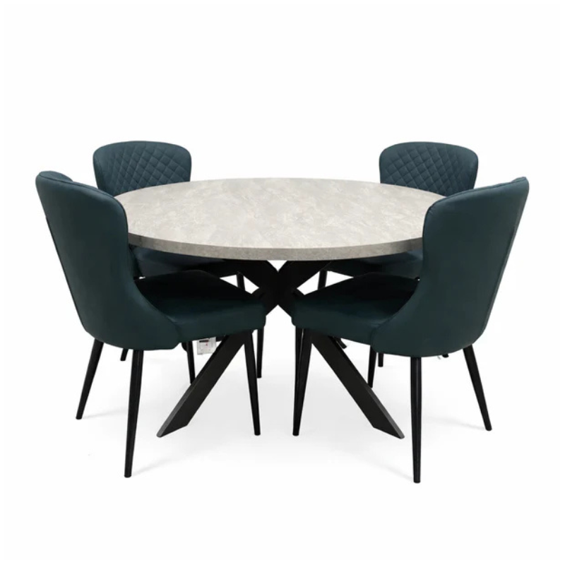 Rimini Round Extending Table 120–160 cm