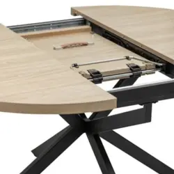 Dalton Light Oak Round Dining Tables