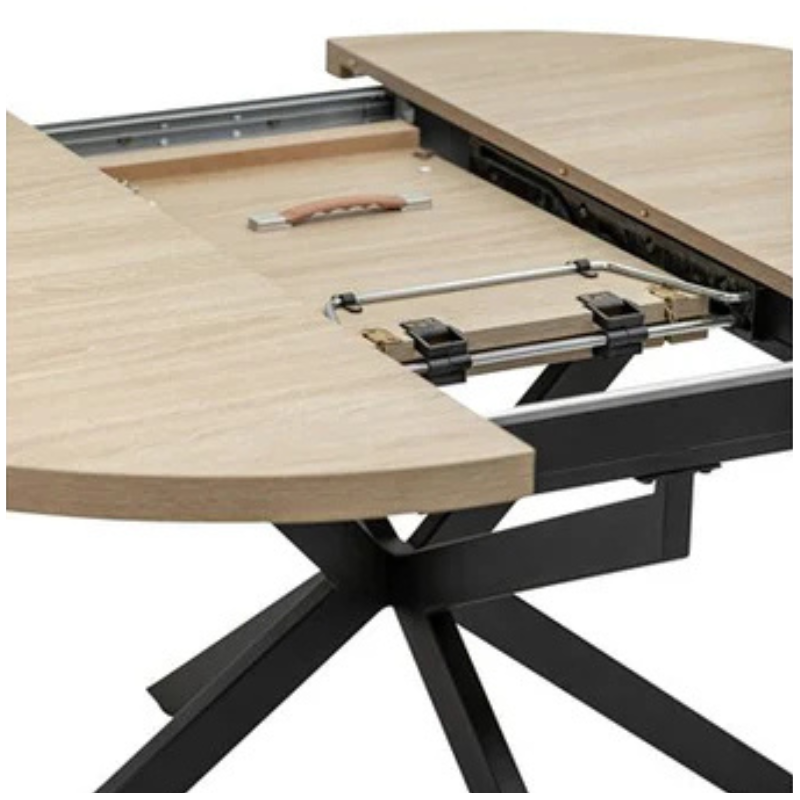 Dalton Light Oak Round Dining Tables