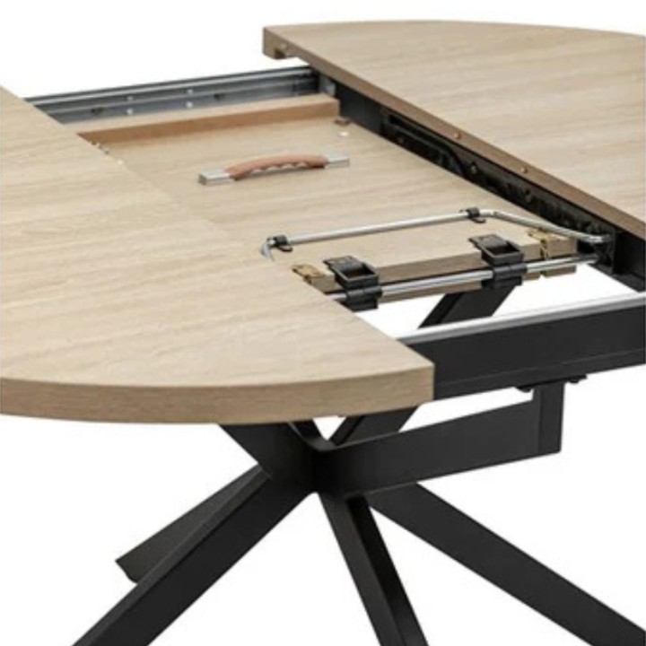 Dalton Light Oak Round Dining Tables
