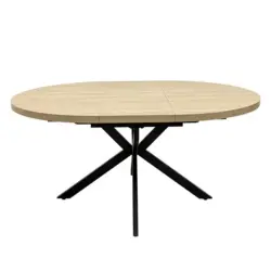 Dalton Light Oak Round Dining Tables