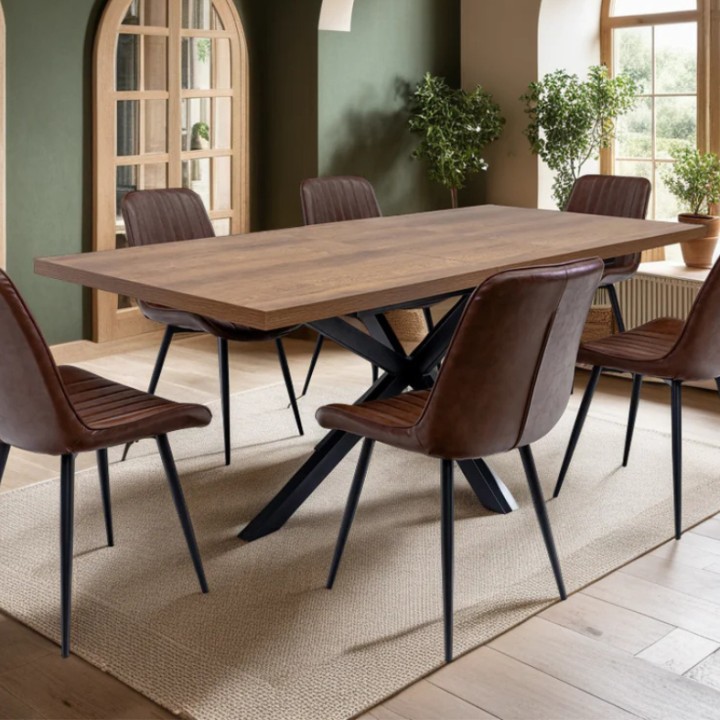 Extending Dining Table 1.6m to 200cm | Panama Dark Oak Table