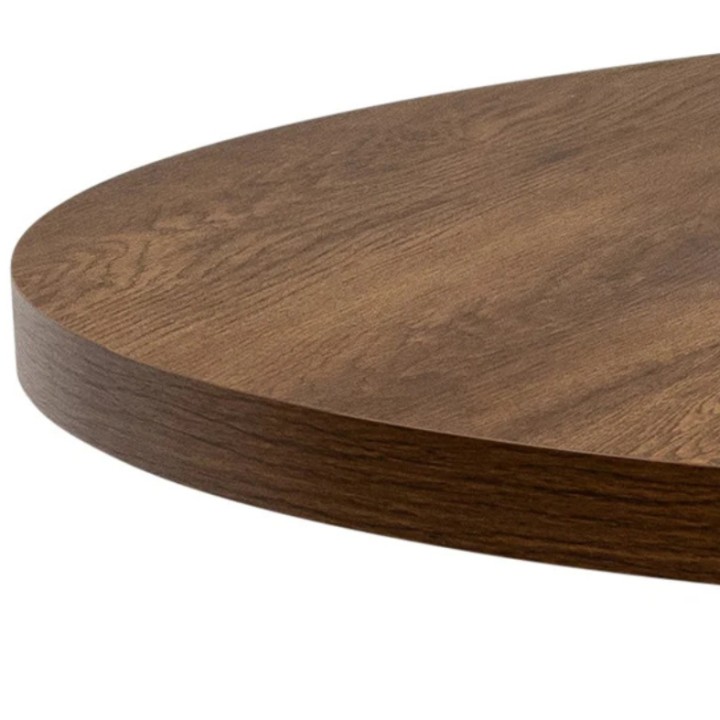 Panama Round Dining Table Dark Oak 1.1m  |J&B