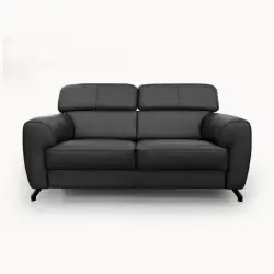 Sofa in Black Leather