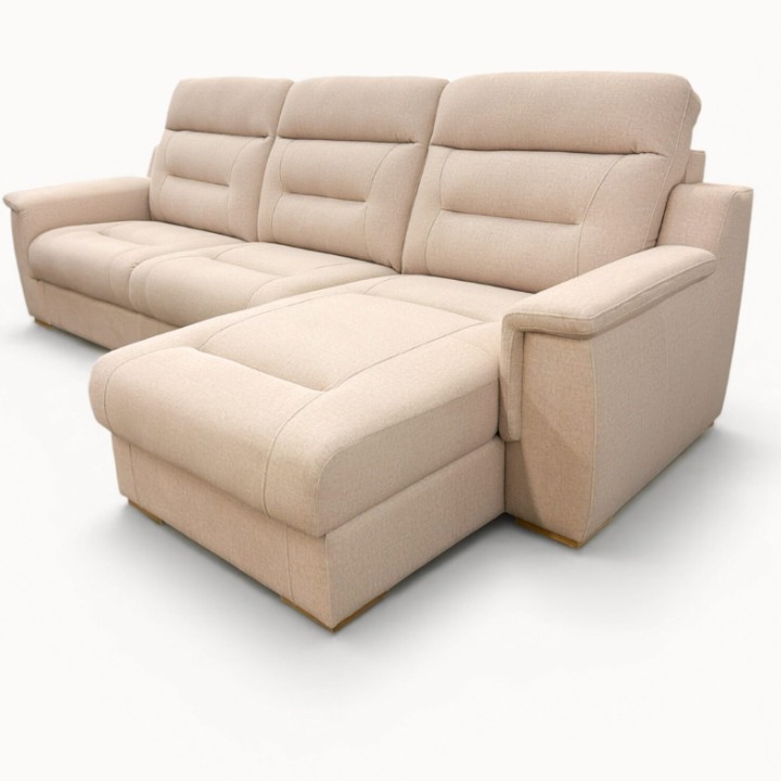 Bespoke Corner Sofa Bed with Storage  Beige| J&B Furniture