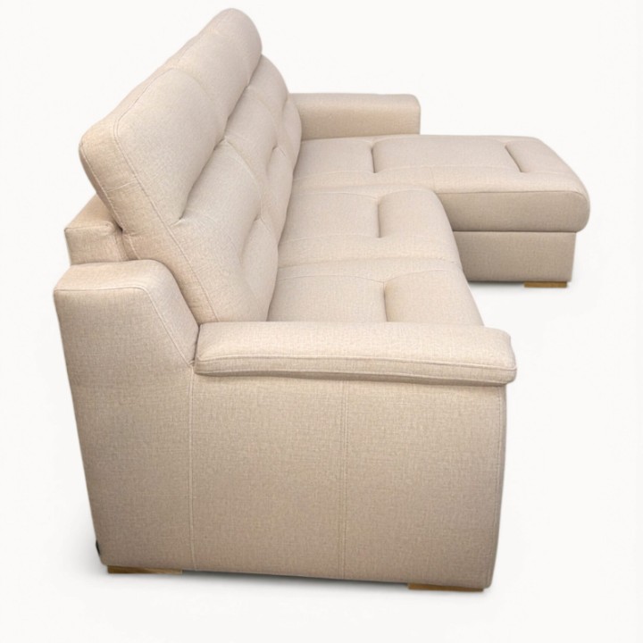 Bespoke Corner Sofa Bed with Storage  Beige| J&B Furniture
