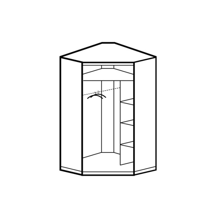 Vita Corner Sliding Wardrobe - J&B Furniture
