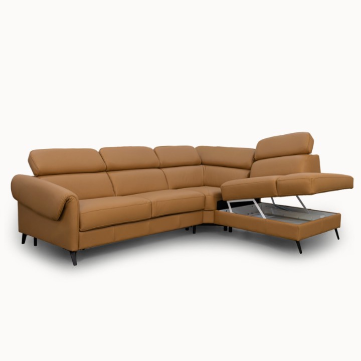 Corner sofa bed in Leather| Bespoke Sofas Limerick & Ireland