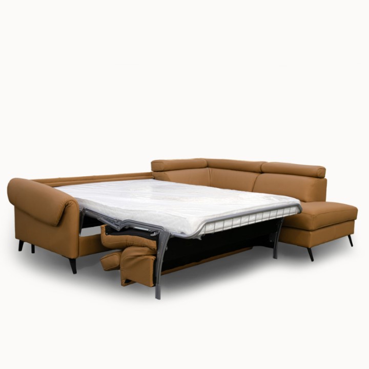 Corner sofa bed in Leather| Bespoke Sofas Limerick & Ireland