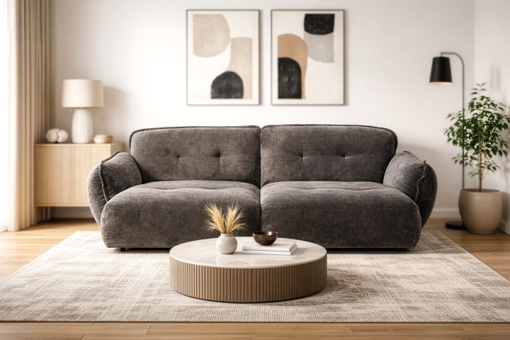 BE FLUFFY Comfortable 3 Seater Sofa | Fluffy Couch