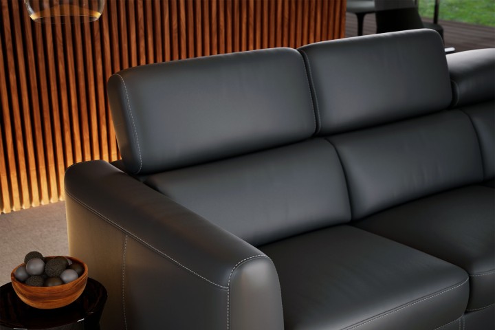 Boston Bespoke Small Corner Sofa | Adjustable Headrest