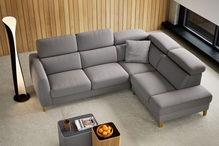 Boston Bespoke Small Corner Sofa | Adjustable Headrest