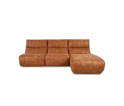 Chaise Longue Sofa with Electric Recliner