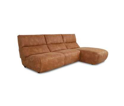 Chaise Longue Sofa with Electric Recliner