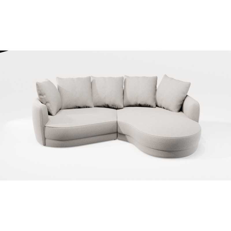 Ciri Rounded Beige Corner Sofa