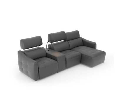 L Shape Sofa with LED Lamp