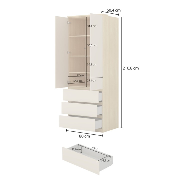 TERRA Kids Bedroom Furniture Set- Wall unit Storage  - J&B