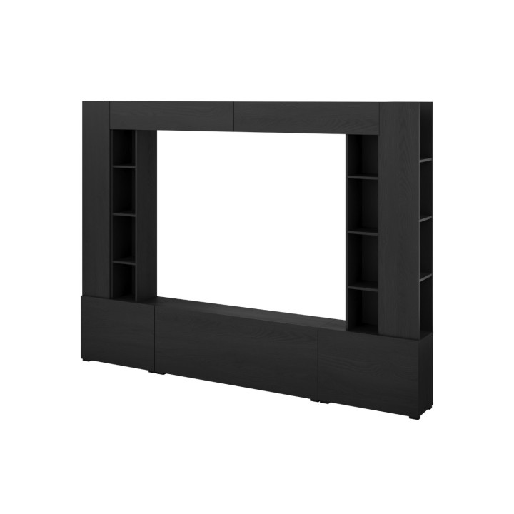AURA Modern Media Wall – Stylish Graphite - J&B Furniture