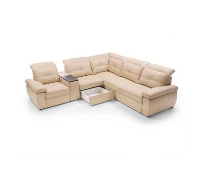 Corner Sofa Bed with Recliner