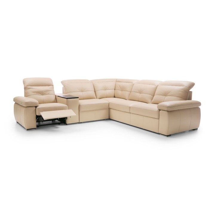 Corner Sofa Bed with Recliner