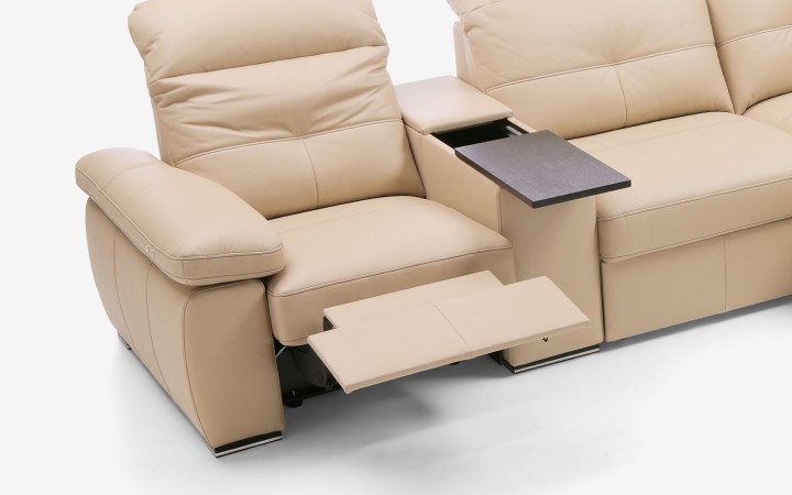 Legend Corner Sofa Bed with Recliner and Laptop Table