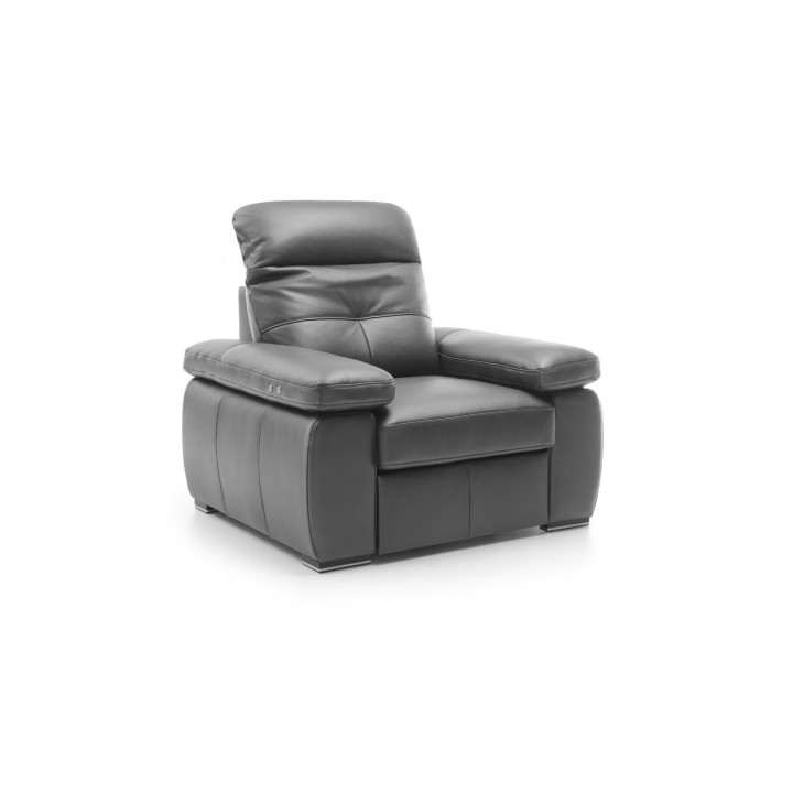 Armchair in Real Leather