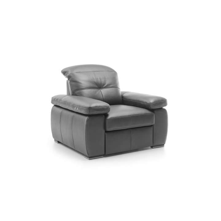Armchair in Real Leather
