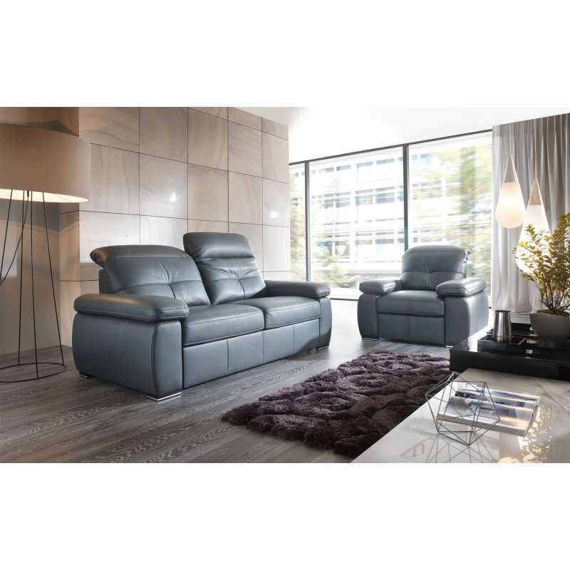 Armchair in Real Leather