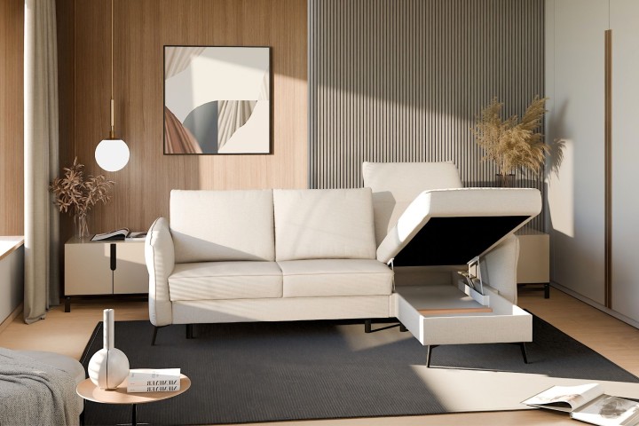 corner sofa bed and storage