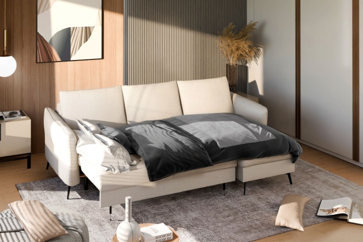 corner sofa bed and storage