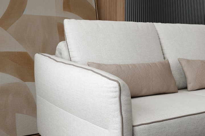 VIVA Corner Sofa Bed with Storage – Elegant L Shaped Sofa