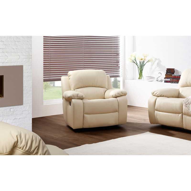 Opera 3 Seater Sofa with Recliners in Real Leather