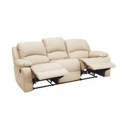 Opera 3 Seater Sofa with Recliners in Real Leather