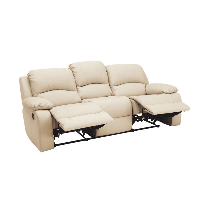 Opera 3 Seater Sofa with Recliners in Real Leather