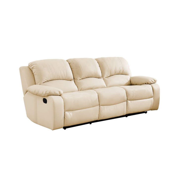 Opera 3 Seater Sofa with Recliners in Real Leather