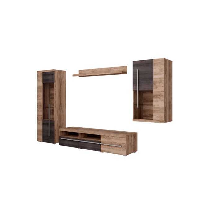 ROGER 10 Modern Wall Unit in Oak | J&B Furniture