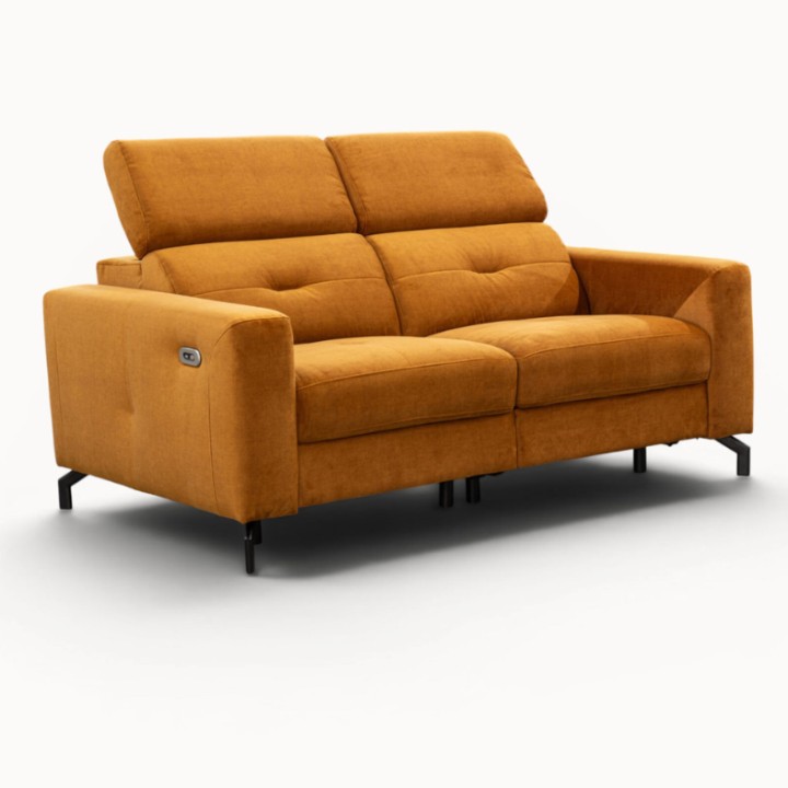 Alison Bespoke 2-Seater Sofa Recliner Pumpkin | J&B Furniture
