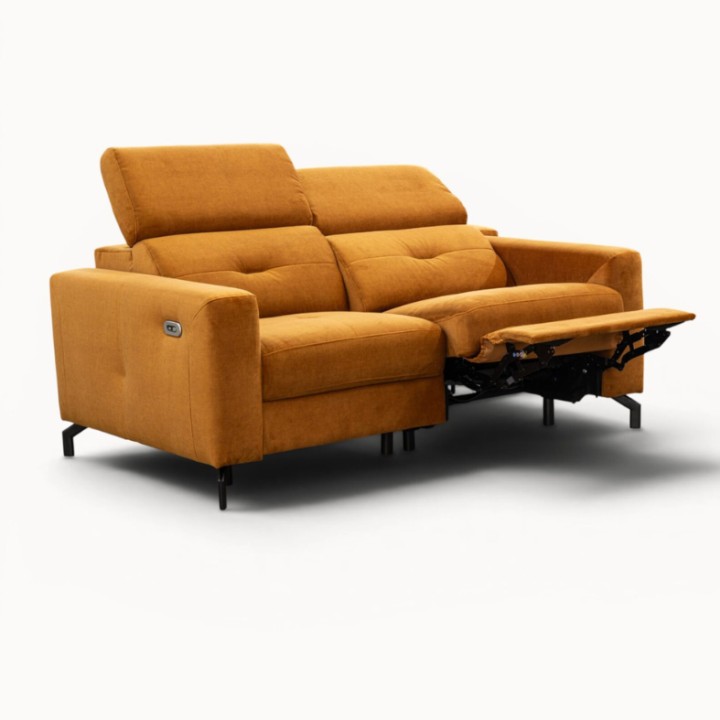 Alison Bespoke 2-Seater Sofa Recliner Pumpkin | J&B Furniture