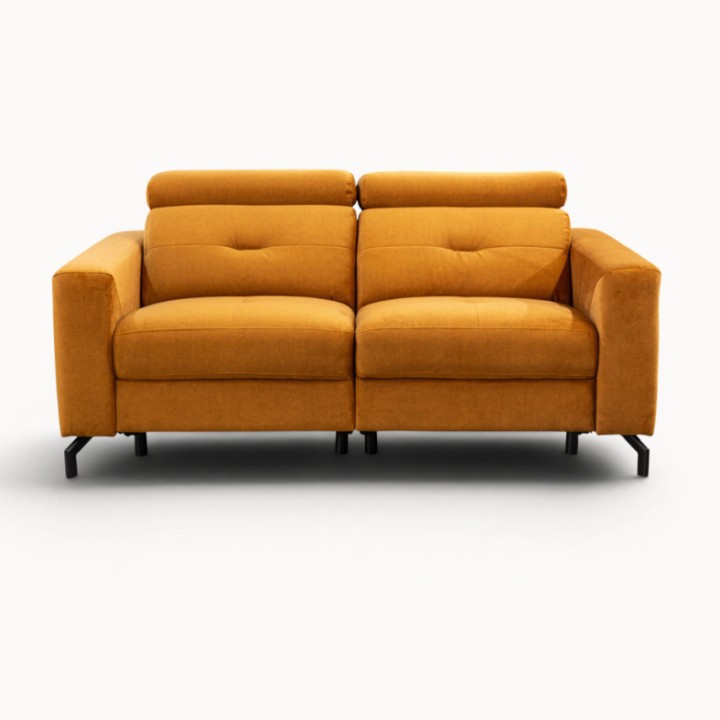 Alison Bespoke 2-Seater Sofa Recliner Pumpkin | J&B Furniture